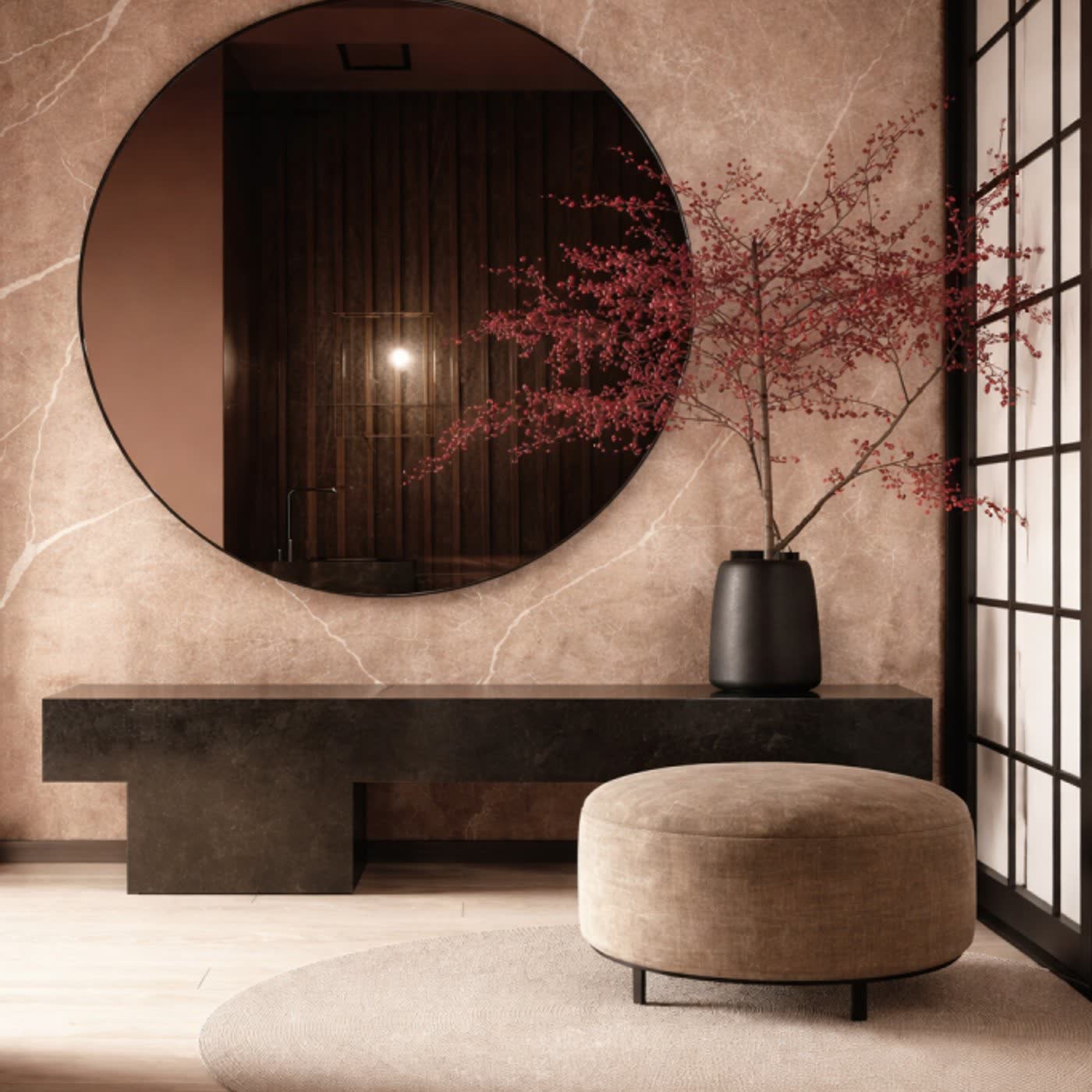 Elegant Brown 60×60 cm