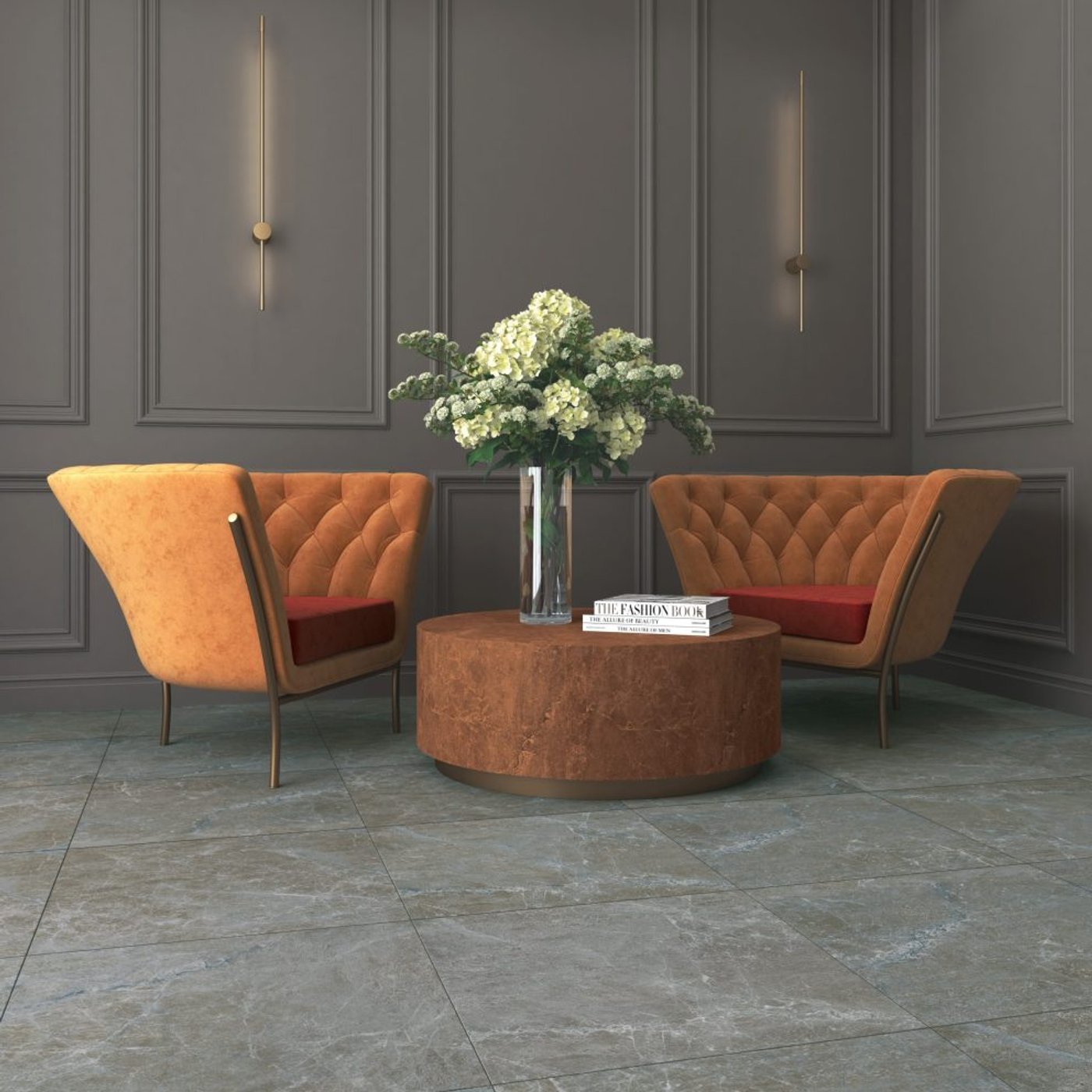 Hermes Grigio 60×60 cm