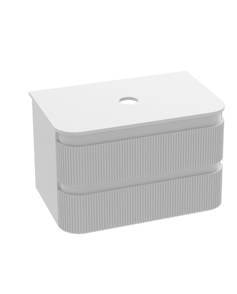 Lavita Vermont 800 White Cabinet + White Table Top fürdőszobabútor – fehér