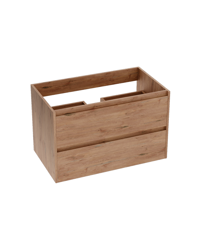 Lavita Tulsa Wood 800 Colour falra szerelt fürdőszobaszekrény – mogyoróbarna