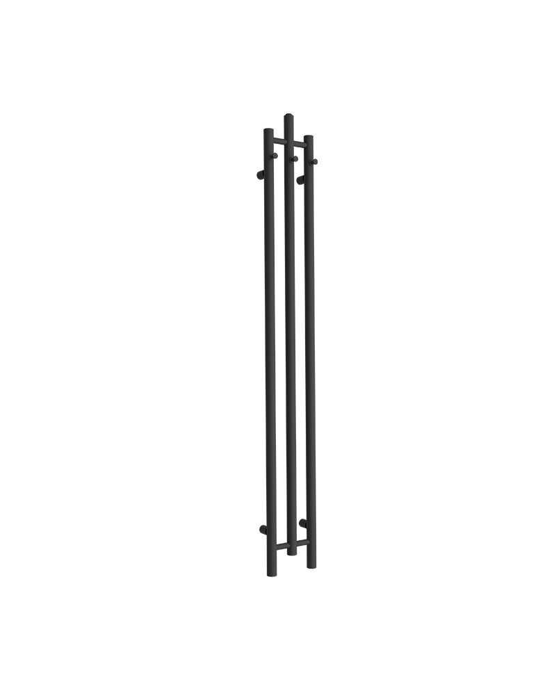 Lavita Calentador QR 2 Black 205x1620 Round 400W elektromos fürdőszobai radiátor – fekete