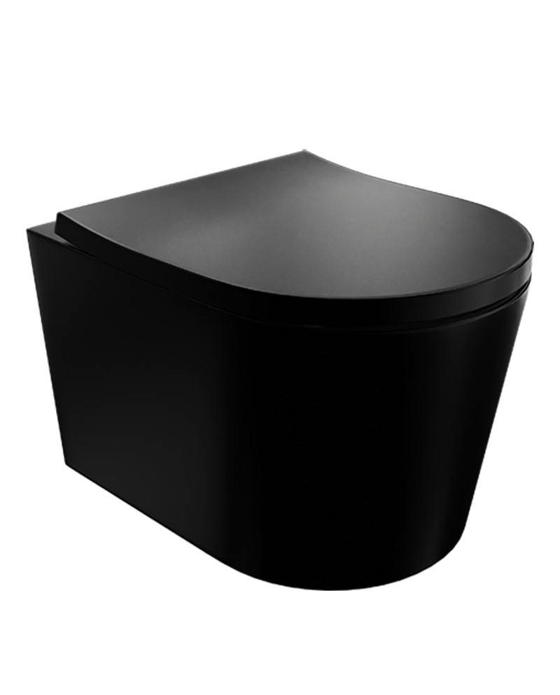 Lavita Versoni Black 3.0 falra szerelhető WC csésze – fekete