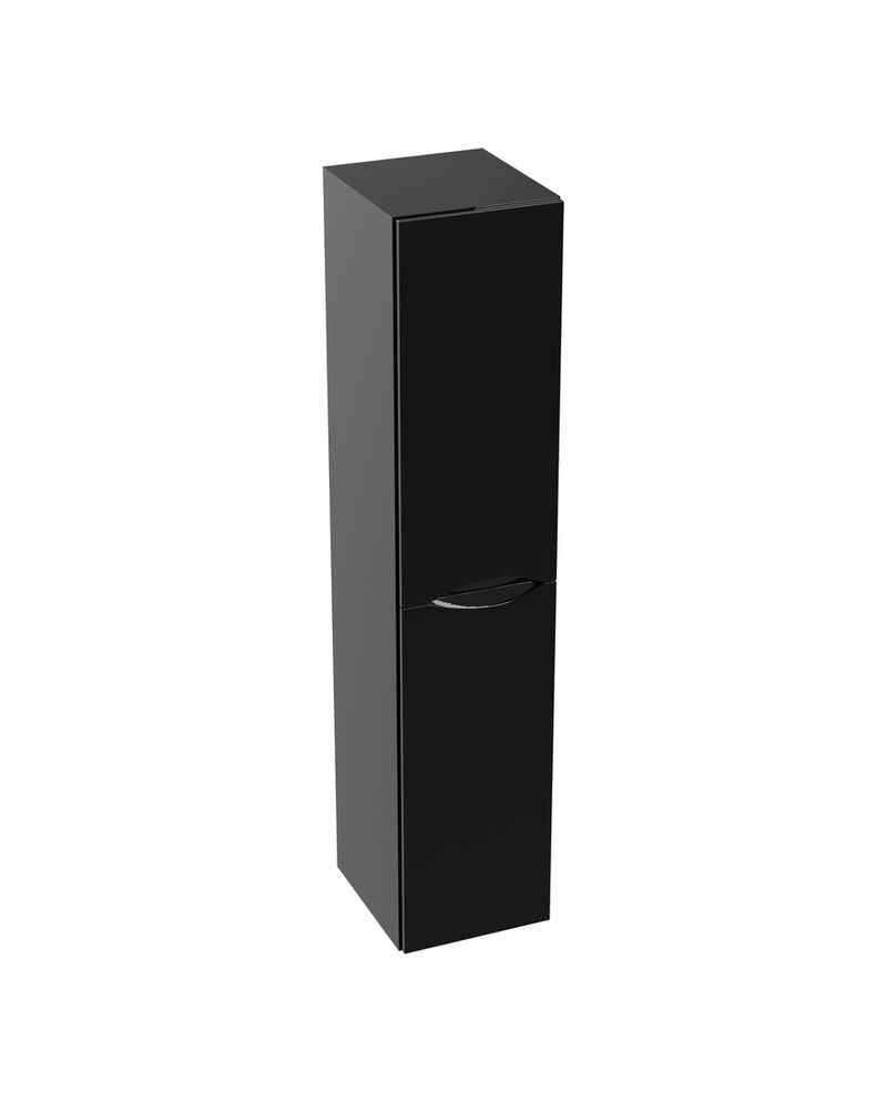 Lavita Kolorado Black Glossy 300 falra szerelt toronyszekrény – fekete fényes