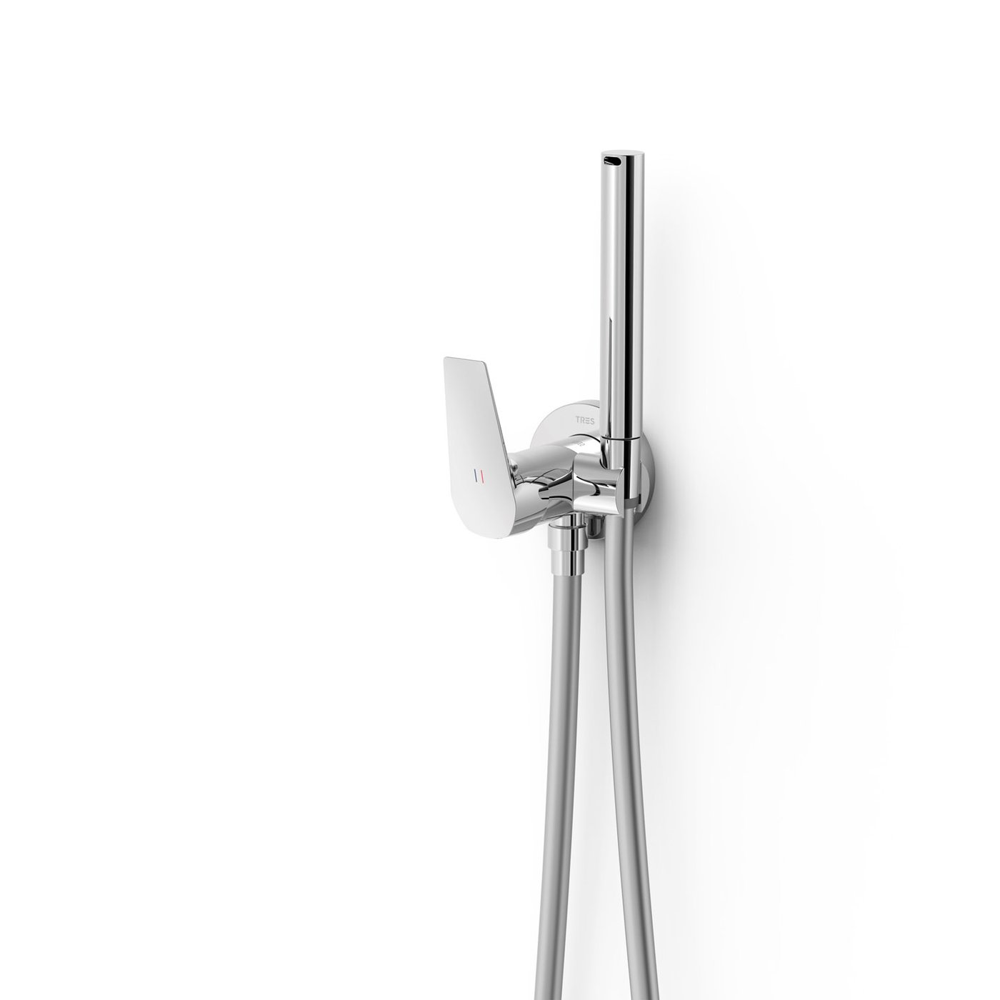 Tres Grifería CANIGÓ falba süllyesztett egykaros WC/bidé keverő